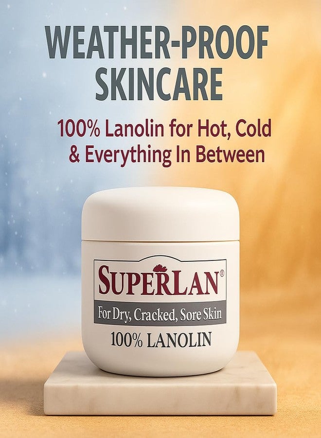 SuperLan Lanolin Nipple Cream 1 Oz - 100% Organic Nipple Cream Lanolin - Body & Face Moisturizer for Eczema, Psoriasis & Severe Dry Skin - Ultra Hydrating & Soothing Skin Moisturizer for Hot & Cold Weather - Image 5